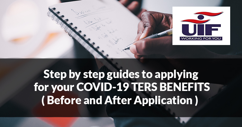 Step by step guides to applying for your COVID-19 TERS BENEFITS